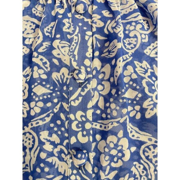 CabiĀ The Blues Peasant Blouse #318 Smallāand Medium - Picture 5 of 7